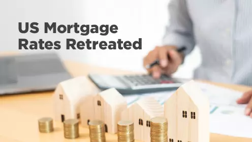 Average US long-term mortgage rates retreated