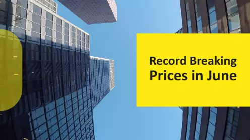Prices are still breaking records in June, amid slower rent growth