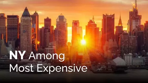 NY among the most expensive cities