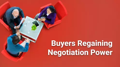 Buyers regaining negotiation power in the current market