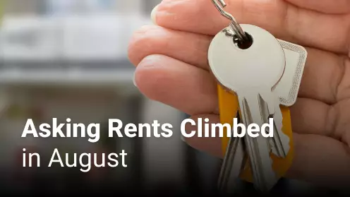 Asking Rents Climb 11% in August