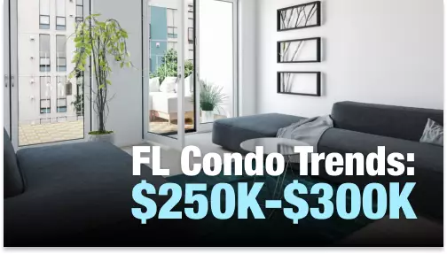 October trends for FL condos and townhouses: $250K-$300K