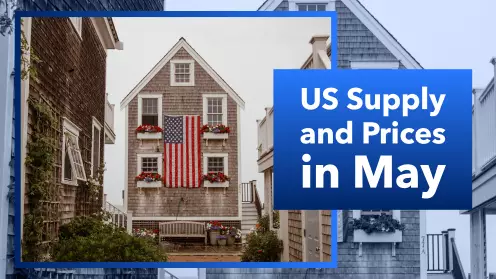 The US supply, sales and the median price in May
